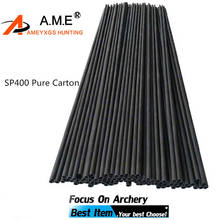 12 pcs 30 Inch Archery Spine 400 Pure Carbon Arrow Shaft  DIY Arrow Tubes Outdoor Hunting Shooting Accessories 2024 - buy cheap