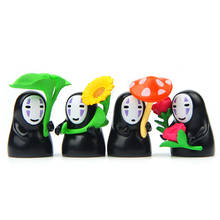 Anime Spirited Away No Face Man Cartoon Action Toy Figures 3-4CM 2024 - buy cheap