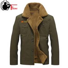 Winter Bomber Jacket Men Air Force Pilot Winter Jacket Windbreak Thick Fur Collar Warm Military Tactical Fleece Male Coat 2024 - buy cheap