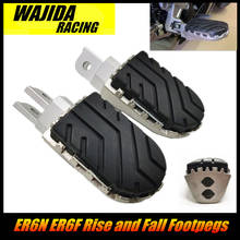 FOR KAWASAKI ER-6N ER-6F ER6N ER6F Motorcycle Accessories Front Footpegs Foot Rest Peg 2024 - buy cheap