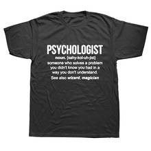 Funny Psychology Psychologist Noun T-Shirt Mens Short Sleeves Oversized Streetwear Hip Hop  Print T Shirts 2024 - buy cheap