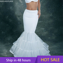 Mermaid Petticoat 1 Hoop Elastic Trumpet Wedding Crinoline Wedding Accessories Hot Sale High Quality 2024 - buy cheap