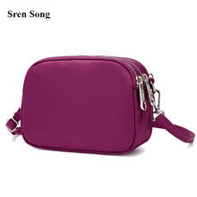 Vintage Women Water proof Nylon Messenger Bag Shoulder Crossbody Bag Lady Small flap Bag Bolsa Feminina Multilayer 2024 - buy cheap