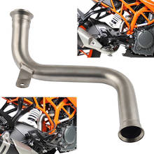 Motorcycle Steel Exhaust Muffler Mid Pipe for KTM KTM Duke 125 RC125 RC390 Duke 390 2017 2018 2019 2020 Down Pipe Link 2024 - buy cheap