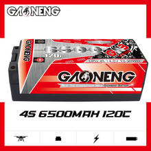 Gaoneng-batería LiPo para coche todoterreno a control remoto, pila rígida tipo bala de 5mm, 6500mAh, 4S, 14,8 V, 110C, enchufe XT90/XT60/T/EC5, 1:8, 1/8 2024 - compra barato