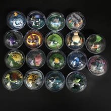 Pokemon Transparent Elf Ball Scene 4 Gang Ghost Flame Bird Ibrahimovic Transparent Egg Elf Doll Scenes Toys 2024 - buy cheap