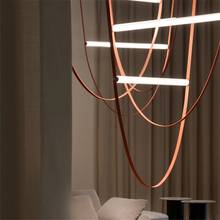 Italy Designer Nordic Bell LED Pendant Lights Leather lustre Restaurant Decor Hanging Lighting Fixtures suspension luminaire 2024 - buy cheap