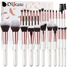 DUcare Makeup Brush 8-27Pcs Professional Makeup Brushes Natural Goat Hair Kabuki Foundation Powder Contour Eyeshadow Brushes Set 2024 - купить недорого