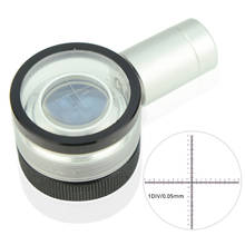 Lupa de lente achromática de bolso, portátil, anti-reflexão, plano, campo, ampliação, micrômetro, 30x 2024 - compre barato