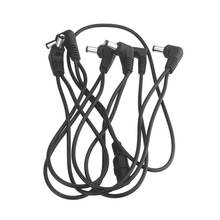 Vitoos-Cable de cobre para efectos de guitarra, accesorio con arnés de cadena de margaritas de electrodos de 6 vías, adaptador de fuente de alimentación, divisor negro 2024 - compra barato