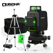 Clubiona Green Laser Level with Tripod Set 12 Lines 3D Self-Leveling 360 Horizontal And Vertical Cross Super Powerful Laser Beam 2024 - buy cheap