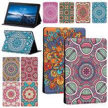 Case for Lenovo Tab E10 TB-X104F/Tab M10 X605F X505F/Tab M10 PLUS X606F X Mandala Pattern Case Leather Tablet Stand Folio Cover 2024 - buy cheap