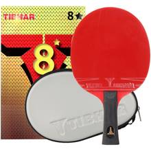 Tibhar raquete de tênis de mesa, lâmina de borracha para raquete de ping pong de alta qualidade com bolsa 6/7/8/9 estrelas 2024 - compre barato