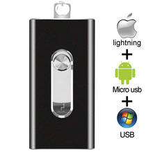 3 in 1 USB 3.0 Flash Drive Memory Stick OTG Pendrive For iPhone PC APPLE 256GB 128GB 64GB 32GB 16GB U disk 2024 - buy cheap