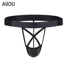 AIIOU Sexy Men Funny Underwear Transparent Thong See Through Mesh Male  T Back G String Man Pouch String Jockstrap Gay Thongs 2024 - buy cheap