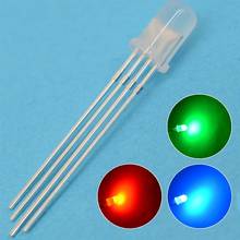 100pcs F5 5mm Round 4pin Diffused RGB Tri-Color Common Cathode Common Anode Red Green Blue emitting Diodes LED Lamp Bulb Diodes 2024 - buy cheap