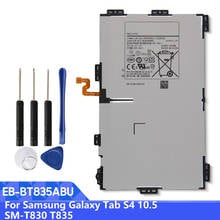 Samsung оригинальный EB-BT835ABU аккумулятор для Samsung Galaxy Tab S4 10,5 SM-T830 T830 SM-T835 T835 Замена батареи планшета 7300mAh 2024 - купить недорого