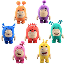 Плюшевые игрушки Oddbods, 18 см, милые пузыри предохранителя, новинка, Пого, Slick, Джефф Блэйз, Zee, Мультяшные плюшевые игрушки, Необычные куклы, подарок для детей 2024 - купить недорого