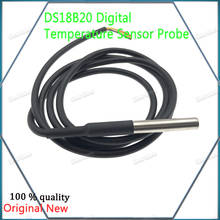 1pcs DS18B20 Temperature Sensor Module Waterproof 100CM Digital Sensor Cable, Stainless Steel Probe Terminal Adapter for Arduino 2024 - buy cheap