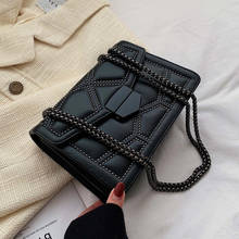 LEFTSIDE Rivet Chain Brand PU Leather Crossbody Bags For Women 2021 Simple Fashion Shoulder Bag Lady Luxury Small Handbags 2024 - купить недорого