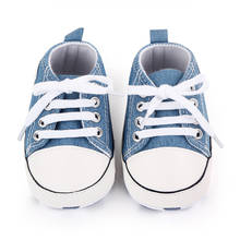 Zapatillas clásicas de lona para bebé, zapatos deportivos con estrella para primeros pasos, antideslizantes, para recién nacido 2024 - compra barato