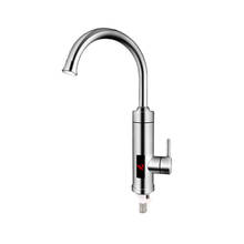 TINTON LIFE Stainless Steel Electric Water Heater Temperature Display Kitchen Tankless Instant Hot Water Faucet 3000W 2024 - купить недорого