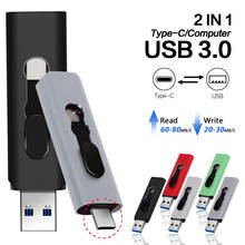 New Metal High Speed Type-C USB 3.0 USB Flash Drive 64GB 256G OTG Pendrive 128GB 512GB Type C Cle USB 3.0 Memory Stick Pen Drive 2024 - buy cheap