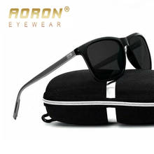 AORON Mens Polarized Sunglasses men Classic Square Sun Glasses UV400 Mirror Aluminum Leg Eyeglass 2024 - buy cheap
