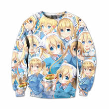 Soshilr-Sudadera con capucha de Anime Kawaii Maid para chica, ropa de calle Hipster, Harajuku Unisex, jerséis clásicos para chica, Tops de invierno 2024 - compra barato