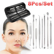3/8pcs/Set Acne Removal Needles Pimple Blackhead Remover Tool Spoon Face Skin Care Tool Needles Facial Pore Cleaner Face Massage 2024 - buy cheap