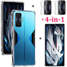 Funda Poco M4 Pro 5g Case Poco X3 Pro Carcasa transparente+Película de hidrogel+Cámara TPU Airbag trasera antichoque Funda protectora Xiaomi Poco X3 Pro NFC PocoX3 PocoF3 Case Pocophone m4 Fundas silicona teléfono 2024 - compra barato