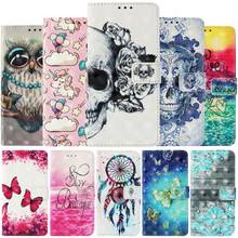 Luxury Case For Fundas Nokia 2.1 3.1 5.1 6.1 7.1 2018 7 Plus N635 N630 Coque Casual Painted Wallet Card Slot Phone Cover P03E 2024 - buy cheap
