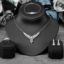 Elegant Charming Women Wedding Jewelry Set High Quality Cubic Zirconia Saudi Arabia Bridal Jewelry Sets Accessories Gift 2024 - buy cheap