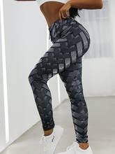 Leggings feminino estampado 3d, cintura alta, para mulheres, treino fitness, malhação, calças legging, fitness 2024 - compre barato