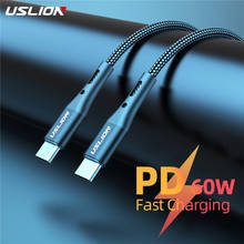 USLION PD 60W USB Cable Type C to Type C for XIAOMI poco f3 Plus mi 12 11 pro PD QC3.0 fast Charging usb c to usb c data Cable 2024 - buy cheap