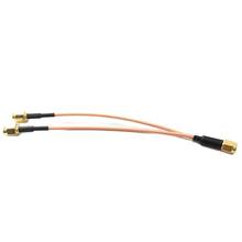 SMA Male  to 2X SMA Male Plug 3 Way Y Type Splitter Combiner Pigtail Cable RG316 15CM 6" For Wifi Router 2024 - buy cheap