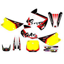 Juego completo de pegatinas gráficas para motocicleta, juego personalizado gratis de calcomanías 3M para Kawasaki KX80 1994 1995 1996 1997 1998 1999 2000 KX 80 2024 - compra barato