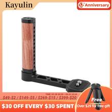 Kayulin Wooden Side Handgrip L Type For DJI Ronin-S SC & Zhiyun Crane 2 V2 Stabilizer Gimbals 2024 - buy cheap