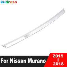 Front Engine Hood Lid Cover Trim For Nissan Murano 2015 2016 2017 2018 ABS Chrome Front Racking Grille Stripo Car Accessories 2024 - buy cheap