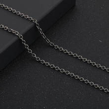 HaoYi Vintage Stainless Steel O-chain Necklace For Men Fashion Oxide Black Jewelry Accessories 2024 - buy cheap