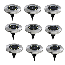 8/16 LED Solar Lawn Yard Led Solar Lights Buried Solar Garden Light Waterproof Outdoor PathWay Floor Under Ground Spot Lamp 2024 - buy cheap