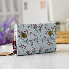 2020 Women Cotton Fabric Short Wallet for Female Large Capacity Coin Purse Card Holder Ladies Multifunction Men Purse Carteira 2024 - купить недорого