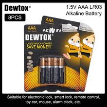 8PCS New Original 1.5V DEWTOX AAA LR03 Alkaline Battery For Electric toothbrush Flashlight Remote control Dry Primary Cells 2024 - buy cheap