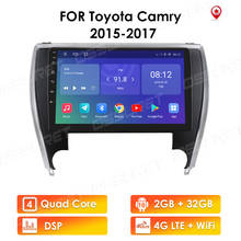 Android rádio do carro para toyota camry 2015 2016 2017 américa do norte reprodutor de vídeo multimídia carro navegação gps estéreo 2din wifi usb 2024 - compre barato