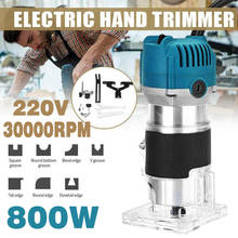 800W 30000rpm Woodworking Electric Trimmer Wood Milling Engraving Slotting Trimming Machine Wood Router Carving Tool 110V/220V 2024 - buy cheap