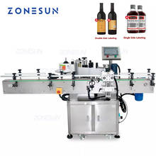 ZONESUN-máquina dispensadora de etiquetas, tubo automático redondo, botella de agua, rollo de pegatinas 2024 - compra barato