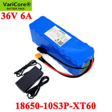 VariCore 36V 6Ah Electric Bike batteries Built in 20A BMS 18650 10S3P Lithium Battery Pack  with 42V 2A E-bike Charger 2024 - buy cheap