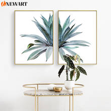 Plant Decorativas Pared Cuadros Posters and Prints Wall Art Canvas Painting Nordic Poster Plant Green Leaves Peinture Para 2024 - buy cheap