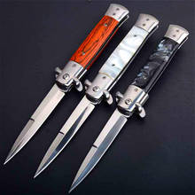 DEHONG  CS claw knife quick folding knife 440C acrylic wood handle pocket folding knife camping hunting survival EDC tool 2024 - buy cheap