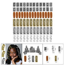 75x Hair Coil Dreadlocks Hair Braid Rings Dreadlocks Metal Hair Cuffs Hair Braiding Beads for Hair Accessory 2024 - buy cheap